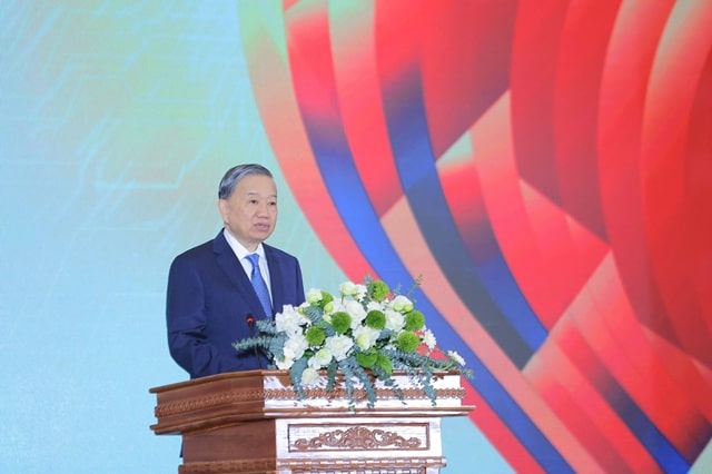Tổng Bí thư Tô Lâm phát biểu chỉ đạo tại Lễ hưởng ửng Ngày hội Đội mới sáng tạo quốc gia 2025.